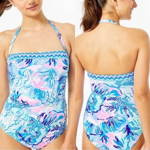 Lilly Pulitzer Other - Lilly Pulitzer Women’s Justina One Piece Swimsuit in Shade Seekers Engineered 4